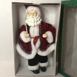 Dillards Trimmings Vintage Santa Claus Figurine NIB
